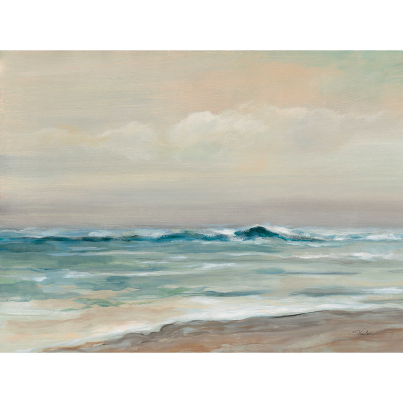 «Whispering Ocean Waves Crop» par Silvia Vassileva, reproduction sur toile tendue, H 12 po x l 16 po