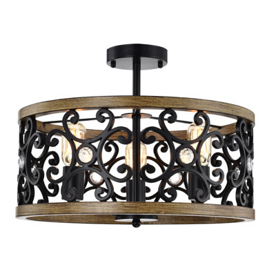 D'Orlando LED Semi Flush Mount