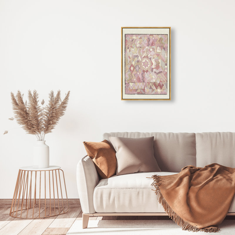 Tapestry Boehme Print by Oliver Gal, 16"H x 11"W, Gold Floater Frame