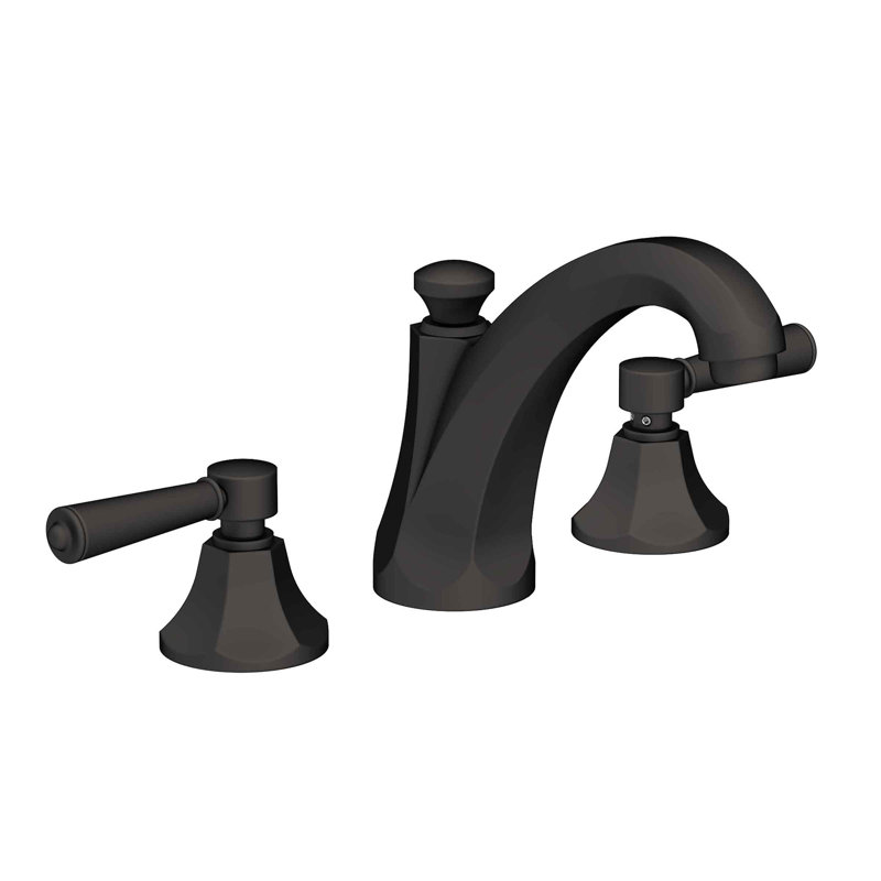 Metropole Widespread Bathroom Faucet with Drain Asssembly, Flat Black