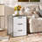 2 Pcs 3 Drawer Dresser Chest Of Drawer Storage Cabinet With Wide Storage Space