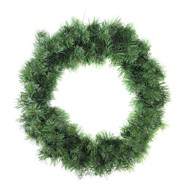 18-Inch Green Pine Artificial Christmas Wreath for Front Door