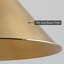 Abat-jour de luminaire suspendu 6,75 po H