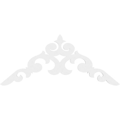 Kendall Signature Urethane Gable Pediment, Primed Tan