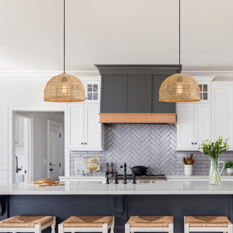 Neill 1 - Light Gold/Black Pendant