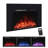 28 in. Electric Fireplace Insert with Trim Kit, Realistic Log, Overheat Protection, 750/1500W, Adjustable Flame Speed-129523616