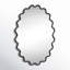 Modern Wavy Framed Oval Wall Mirror-271323699