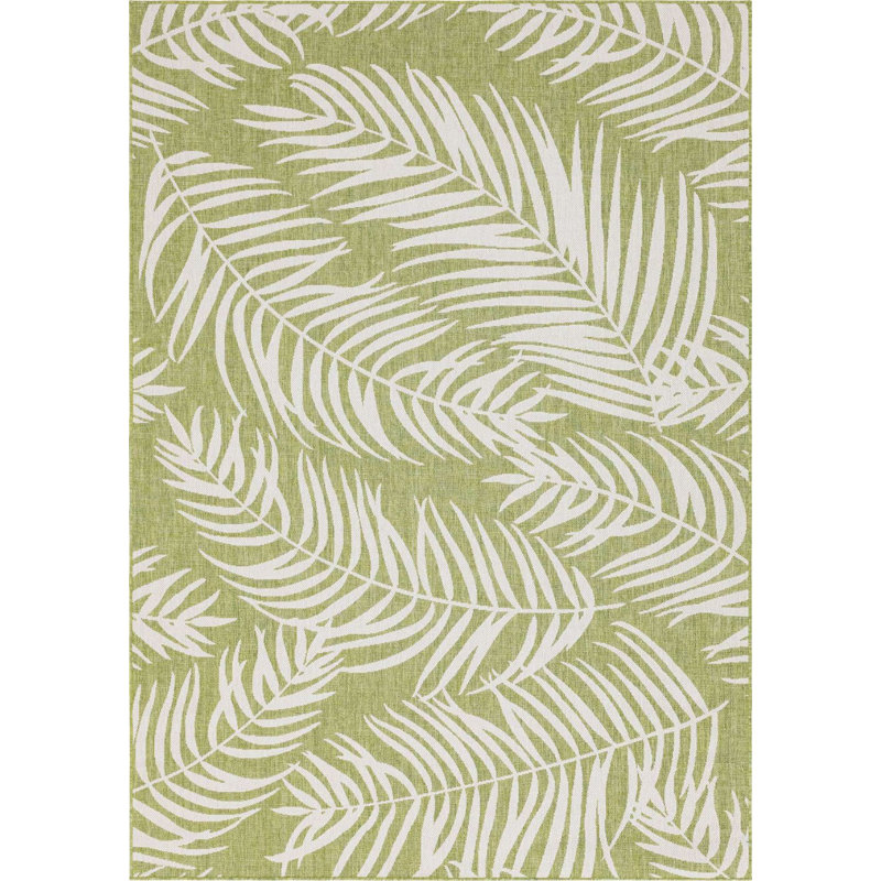 Outdoor Kona Area Rug Foliage Color, Rectangle 8' x 11'4"