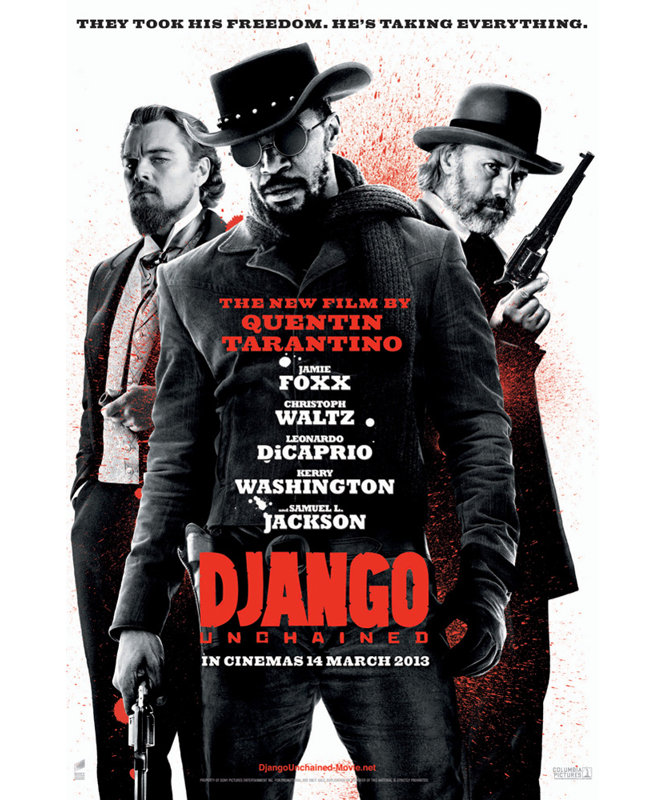 Django déchaîné, H 40 po x l 27 po