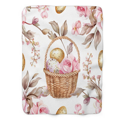 Easter Bloom - 1 Piece Premium Sherpa Blanket