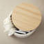 Table basse ronde avec repose-pieds Boucle