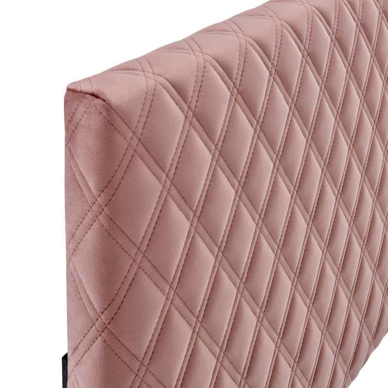 Angela Performance Velvet Headboard, Dusty Rose, Full/Queen