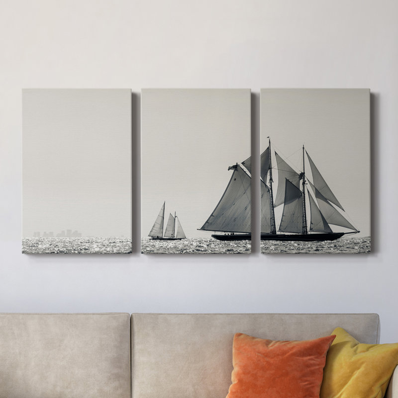 Heading Out - Toile tendue avec châssis de qualité supérieure - prête à être accrochée, H 27 po x l 54 po x P 1 po
