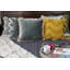 Housse de coussin en velours avec frange