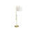 Lighting, 63"h, Floor Lamp, Brass Metal, Ivory / Cream Shade, Contemporary-838501766
