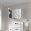 Armoire à pharmacie de salle de bain avec miroir à bords biseautés 36 po x H 26 po-112521329