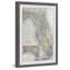 « floride map », impression encadrée-64628492