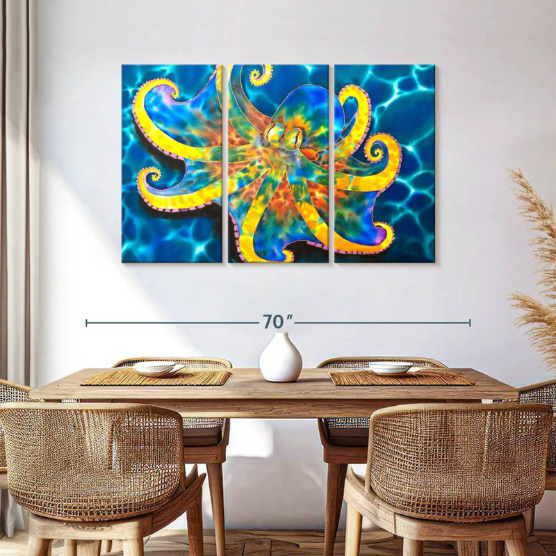 Brampt Caribbean Octopus, 36" H x 57" W