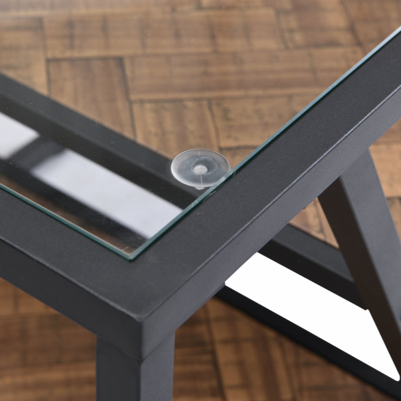 Table basse avec rangement Bukinka, Brun, Noir