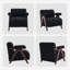 Submi Accent Chair Mid-Century Modern with Wide Backrest for Bedroom, Upholstered Living Room Chair-1445389128