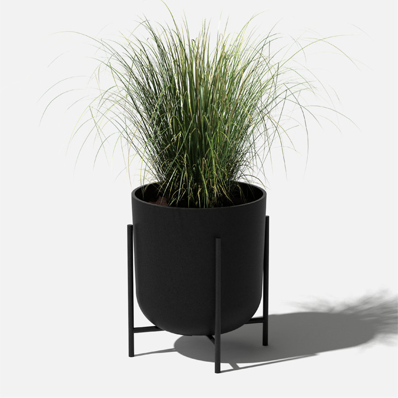 Pot de fleurs Mason Series, Noir, 1