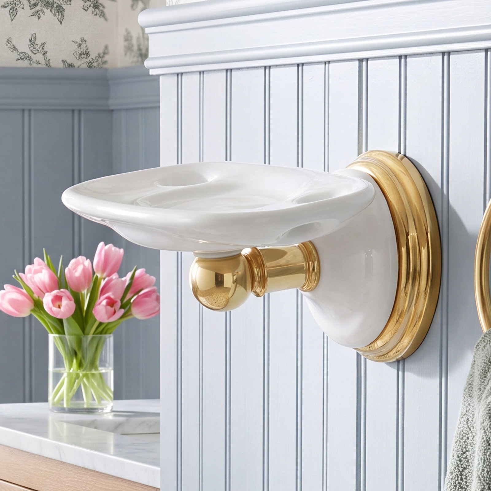 Kingston Brass Victorian Toothbrush Holder, Polished Brass