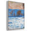 «The seine at Bennecourt in Winter, 1893», reproduction sur toile flottante 3 pièces-838303493-838303492