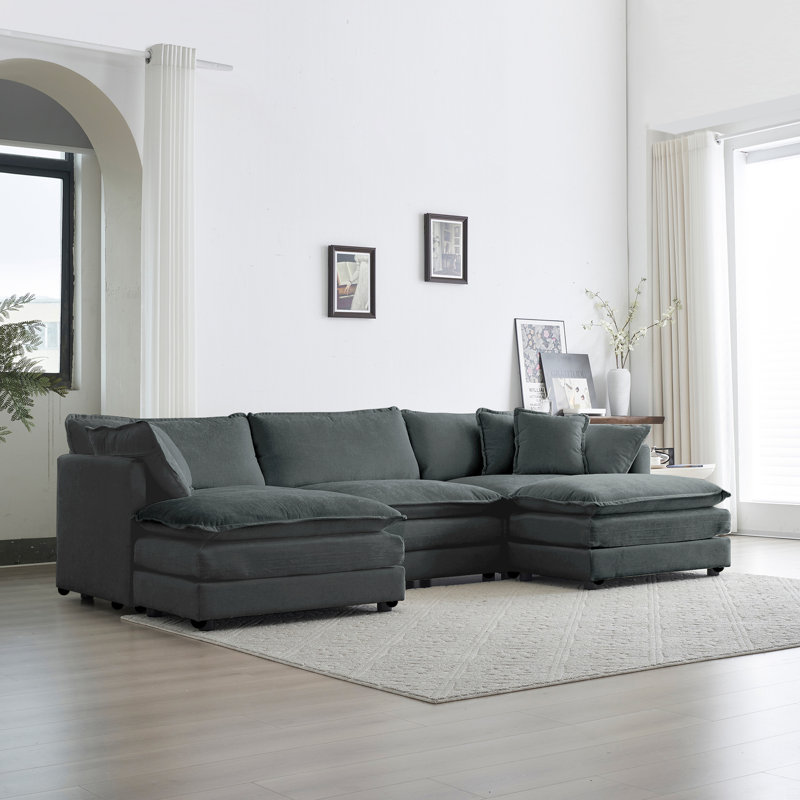 Chenille Modular Sectional Sofa