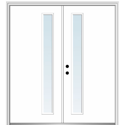 81.75'' Glass Fiberglass Front Entry Doors