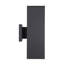 Appliques murales d'extérieur 18 pouces vers le haut et vers le bas, appliques murales extérieures modernes imperméables, base Max 75W E26, aluminium, noir mat, homologué ETL-373189710