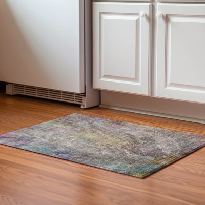 Premium Machine Washable Mayfield AMF2307 Abstract Rug