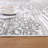 Machine Washable Non-Slip Gray/White Oriental Area Rug-1255516790