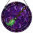 12"H Witch Broom Stained Glass Window Panel