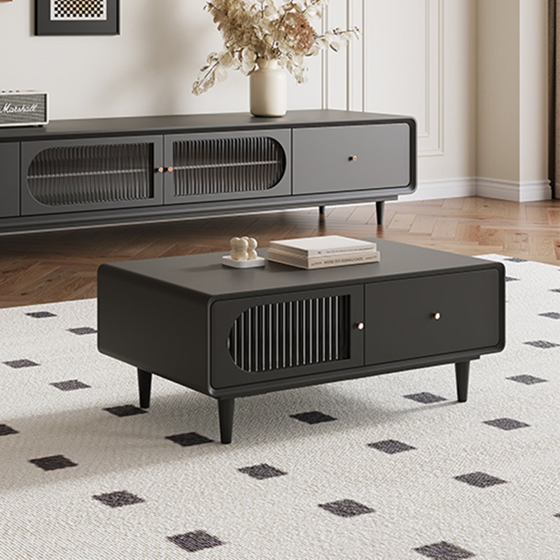 Modern coffee table with smooth edges