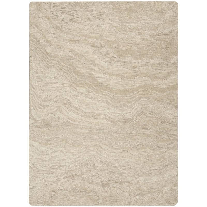 Deonna Abstract Wool Hand Woven Area Rug, Rectangle 114 x 175 cm