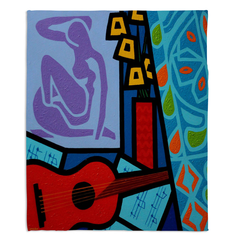 Couverture sherpa doux matisse, l 51 po x L 60 po