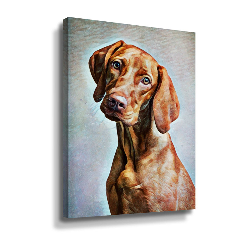 "Vizsla hongrois" par Aldridge, impression sur toile, H 18 po x l 14 po x P 2 po, Toile tendue