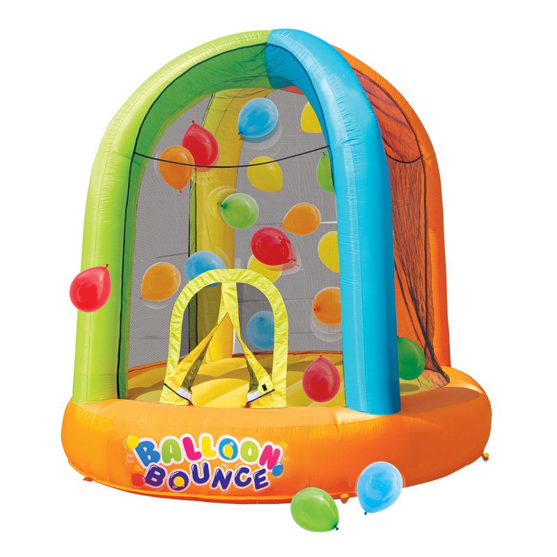 Banzai 34915 Inflatable Balloon Bounce Activity Play Center With 20 Balloons
