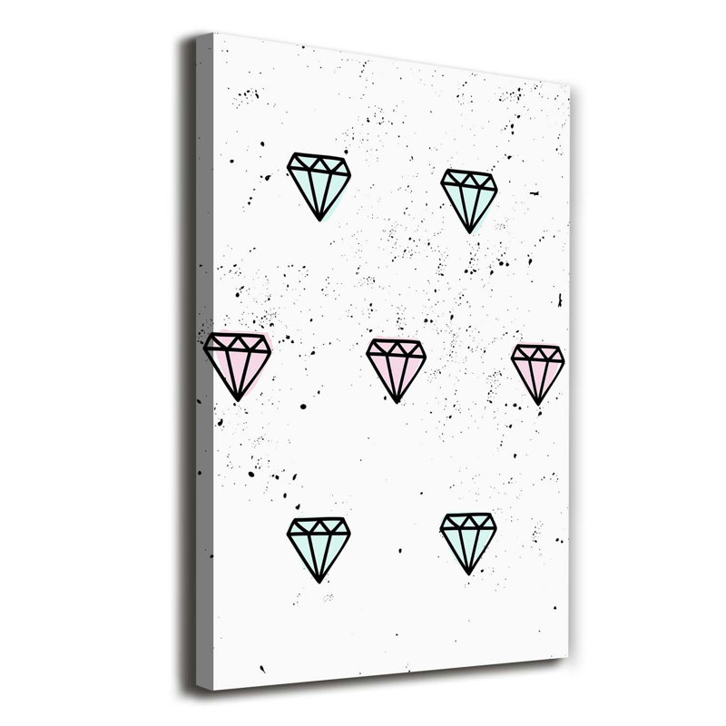 Diamonds - Wrapped Canvas Print