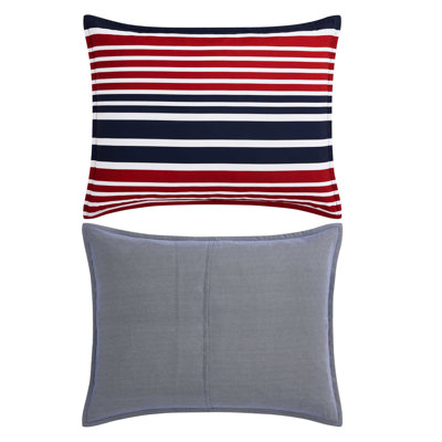 Tommy Hilfiger Favourite Stripe Red Reversible Comforter Set