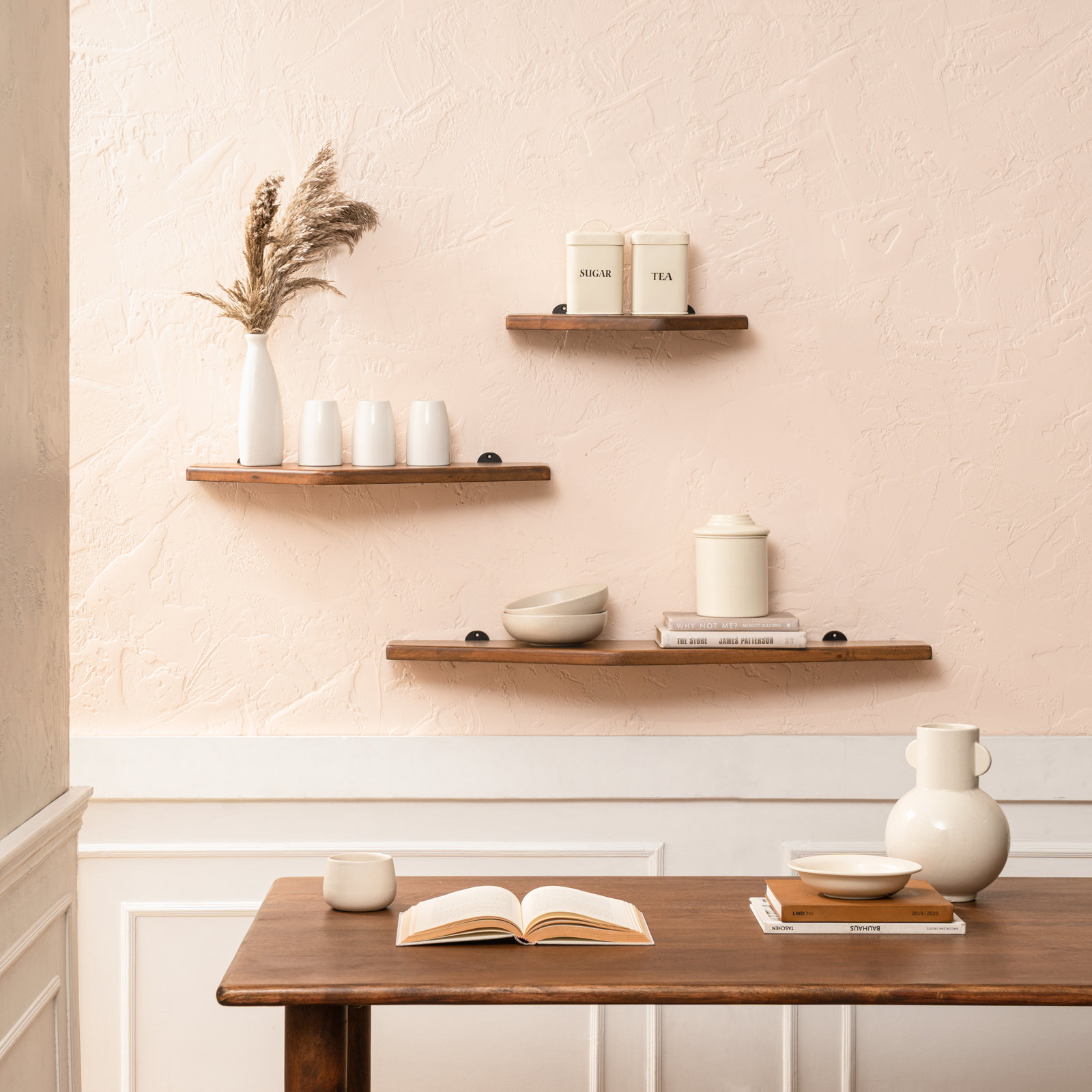 Glennon 36" Floating Shelf, Walnut
