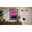 Vaporwave Mountains Retro - Framed Print-589137944-589137945