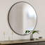 Baum Nordic Round Bathroom Framed Mirror Wall Hanging-464130860-529887372