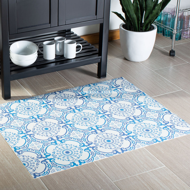 Tapis de cuisine en vinyle Tiago, Rectangle 2 pi 6 po x 3 pi 3 po