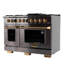 48 in. 6.7 cu. ft. 8 Burners Dual Fuel Range with Kucht Horus Thermostat-2083173701-2083173702