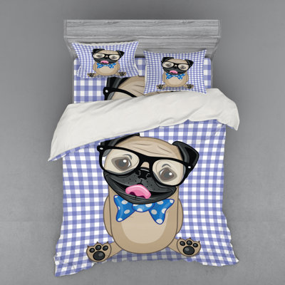 Polyester Gingham Duvet Cover