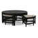 Table basse en rotin avec bancs Raffles
