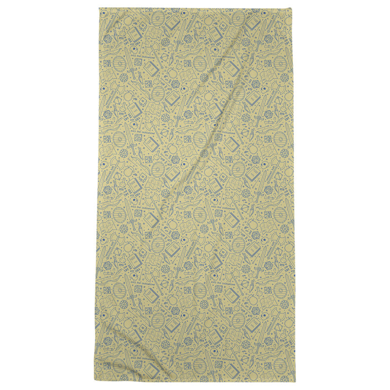 Katelyn Elizabeth Bath Towel, Yellow/Blue