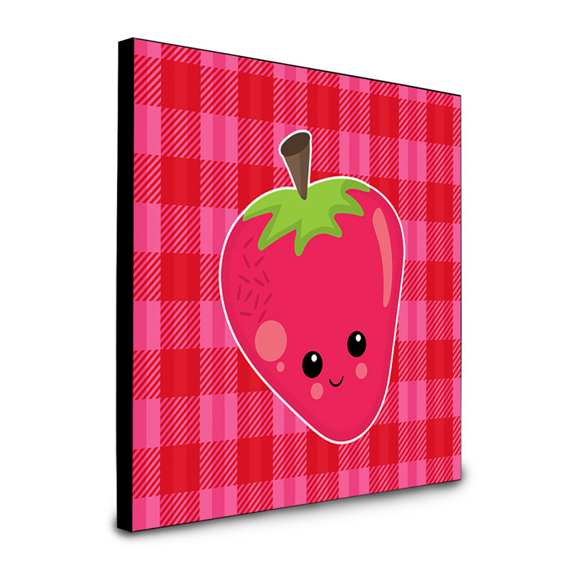 Panneau mural d’art frais fraise Carnaby