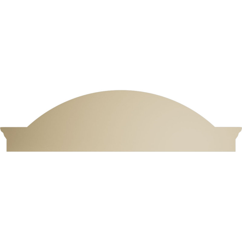 Arche de segment avec fronton en uréthane Sunburst Signature Flankers, brun clair apprêté, 54 po x 14,5 po x 2,5 po